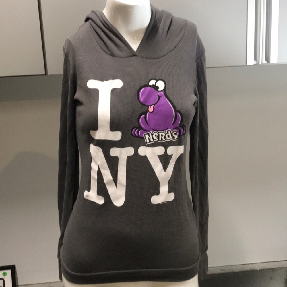 I Love NY Nerds Pullover Hoodie Women’s Small